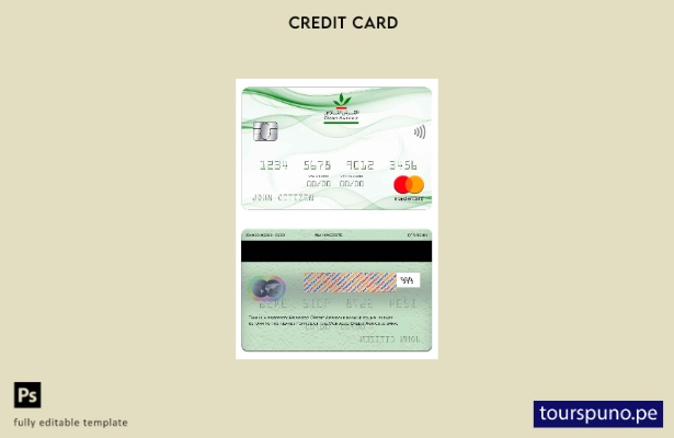 lista para imprimir la plantilla mastercard del banco Credit Agricole de Marruec